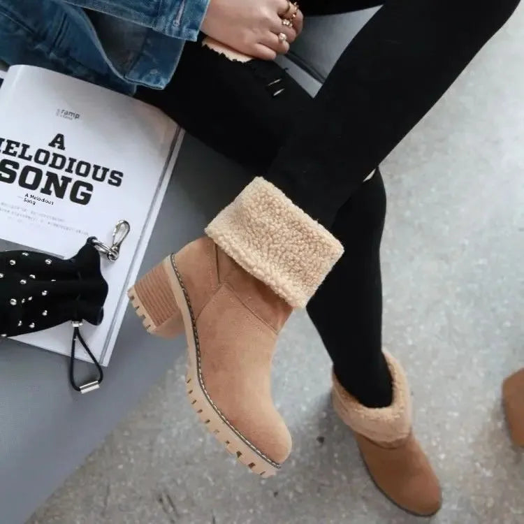 VENZO FLEECE ANKLE BOOTS