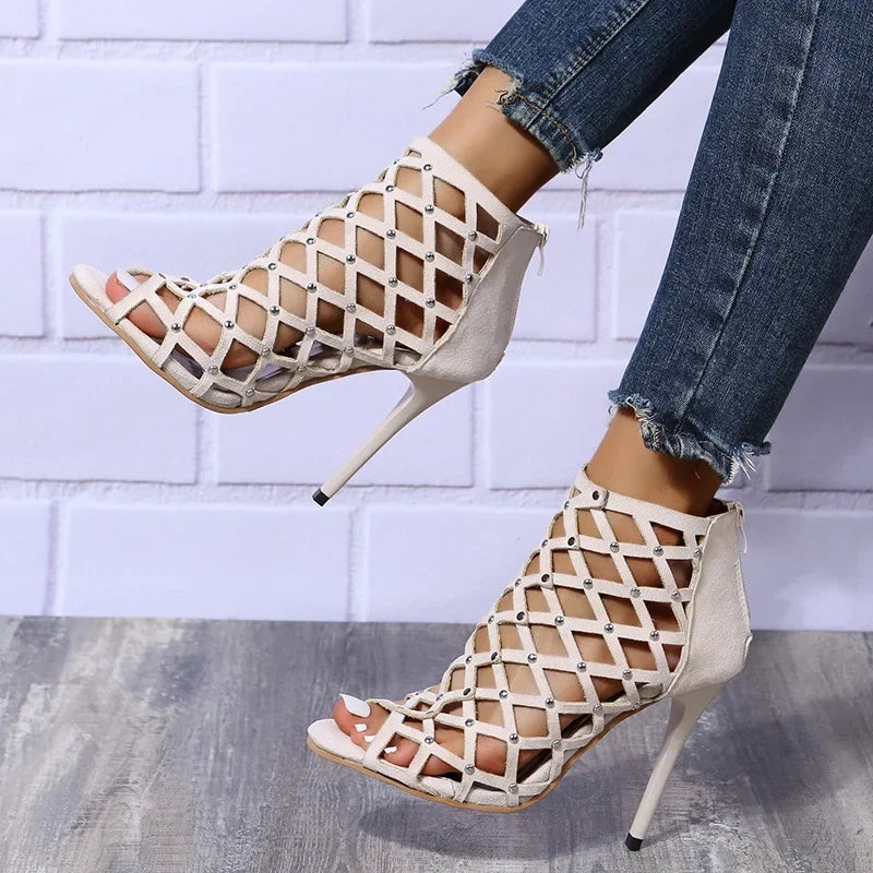 JADA LAMORE STUDDED HEELS