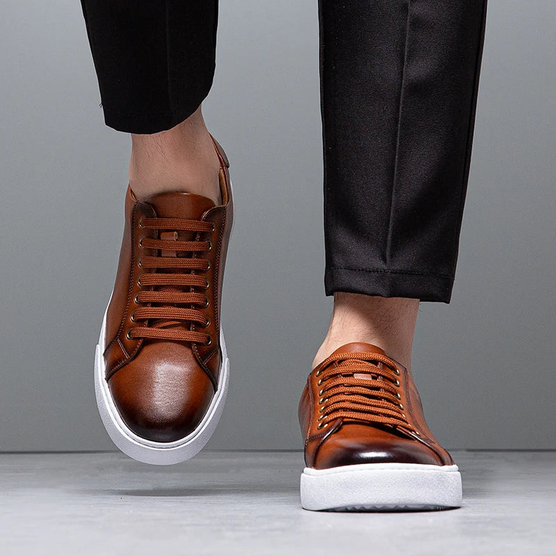 Maver sneakers i ægte læder