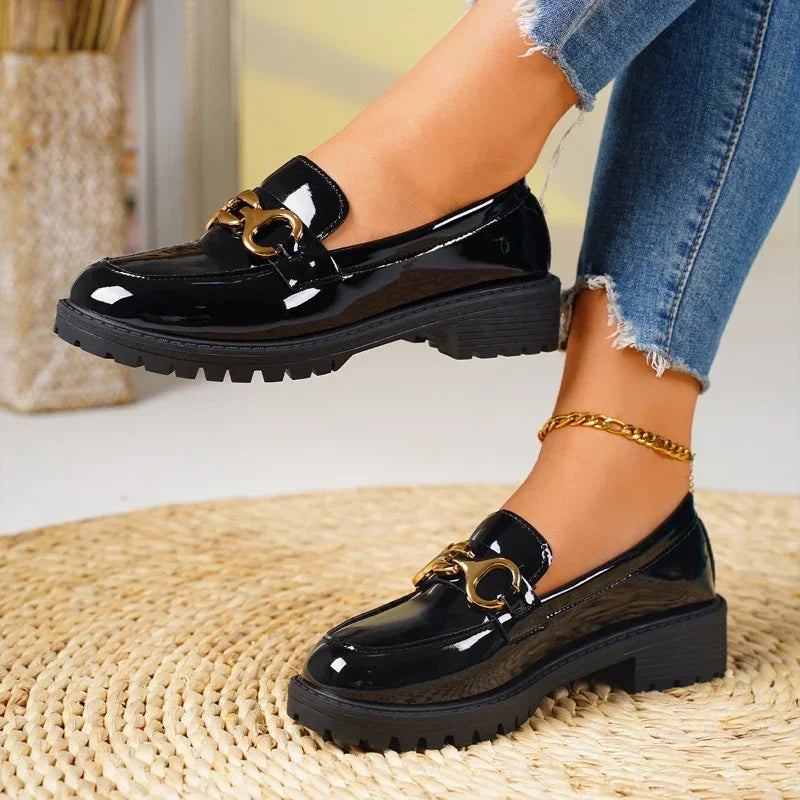 Mocassins Marlis em pele