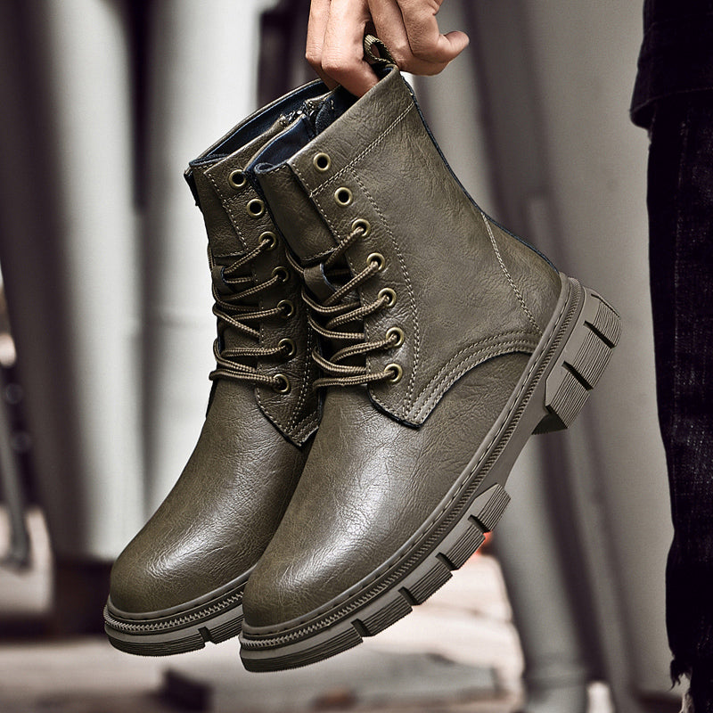 Bottes en cuir véritable