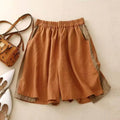 Maribel shorts i bomull och linne