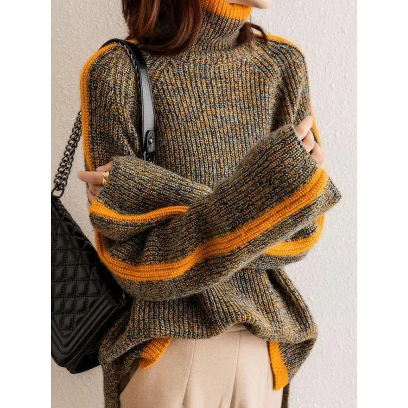 BRIELLE CONTRAST SWEATER
