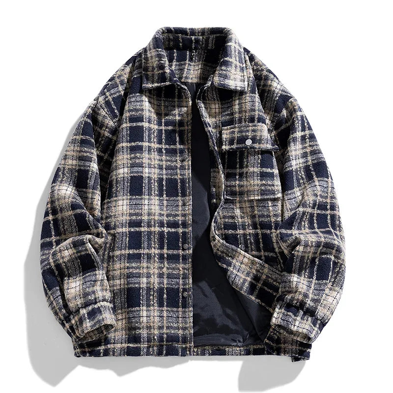 Veste classique en cachemire à carreaux