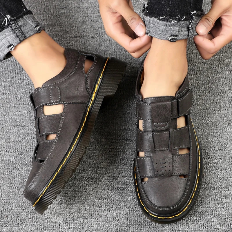 Sandalias Travi de cuero genuino