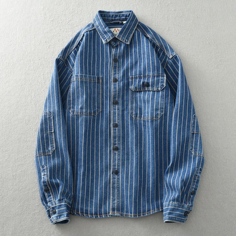 Camicia vintage in cotone con bottoni