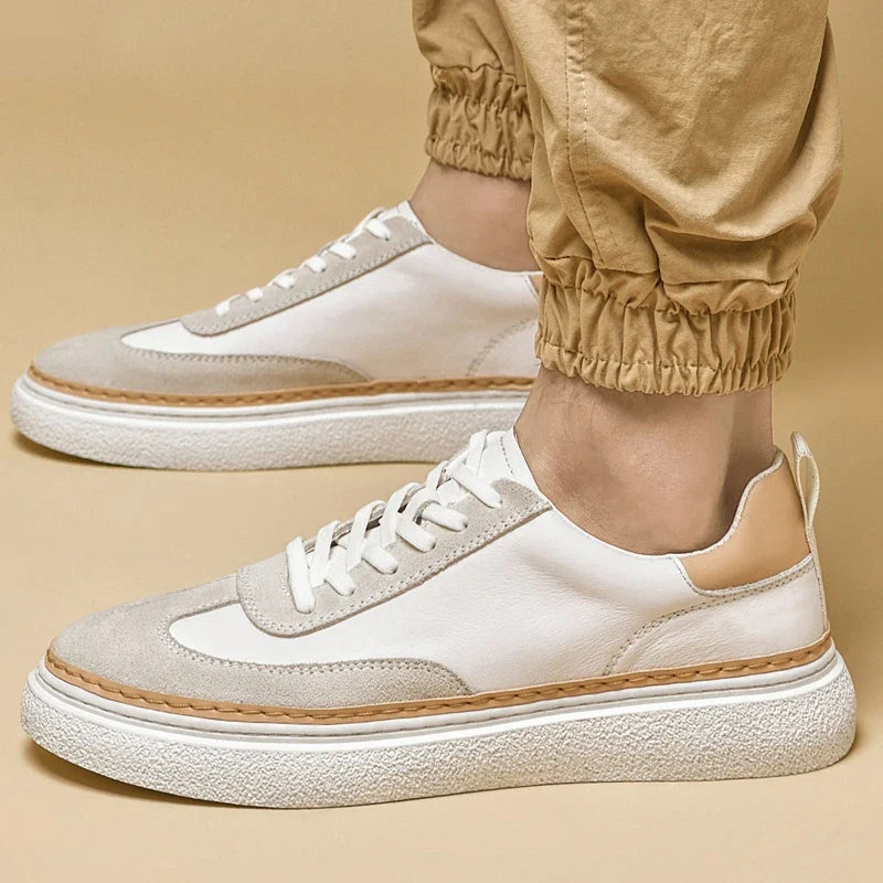 Belmont sneakers i ægte læder