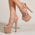 DELINA GENUINE LEATHER HEELS