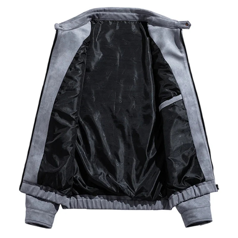Blouson aviateur en daim