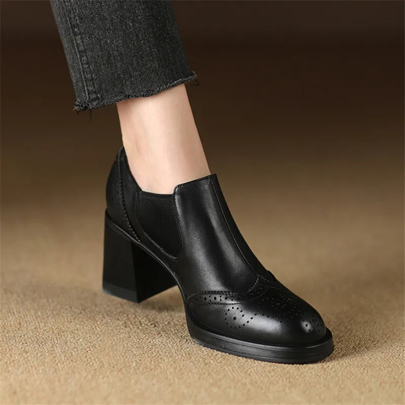 Tacchi Milan in vera pelle
