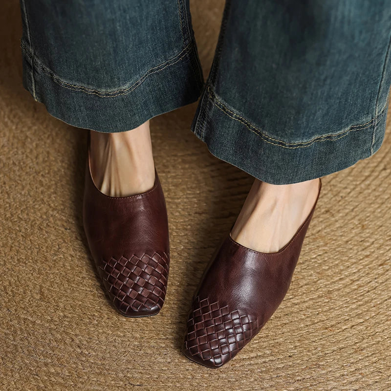 LIORA GENUINE LEATHER MULES