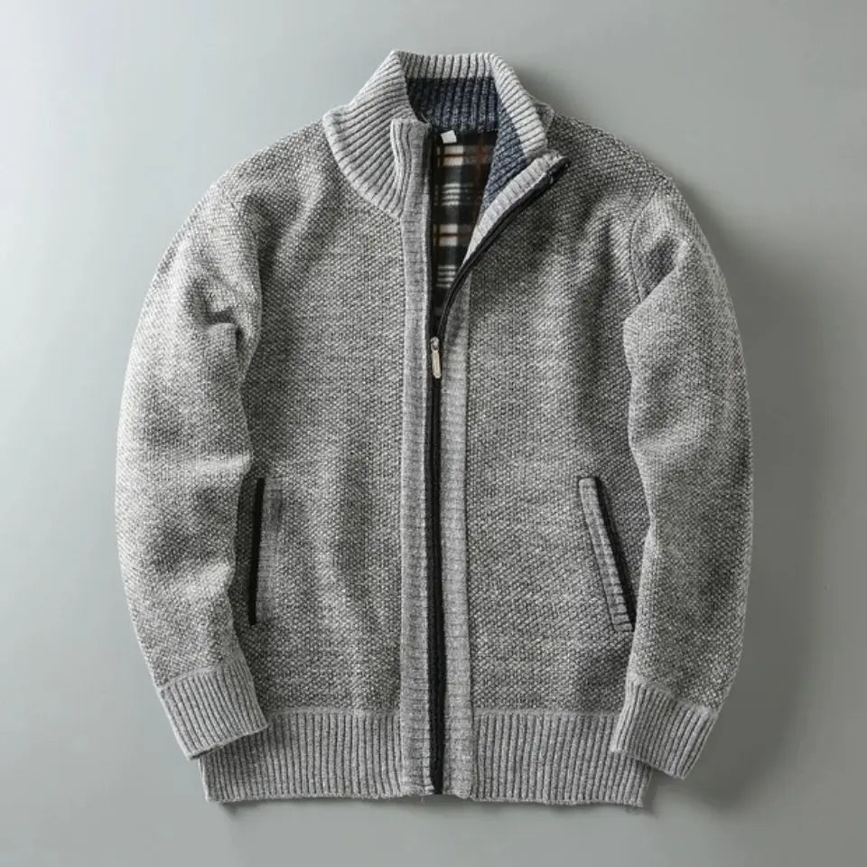 Weston stickad alpackjacka