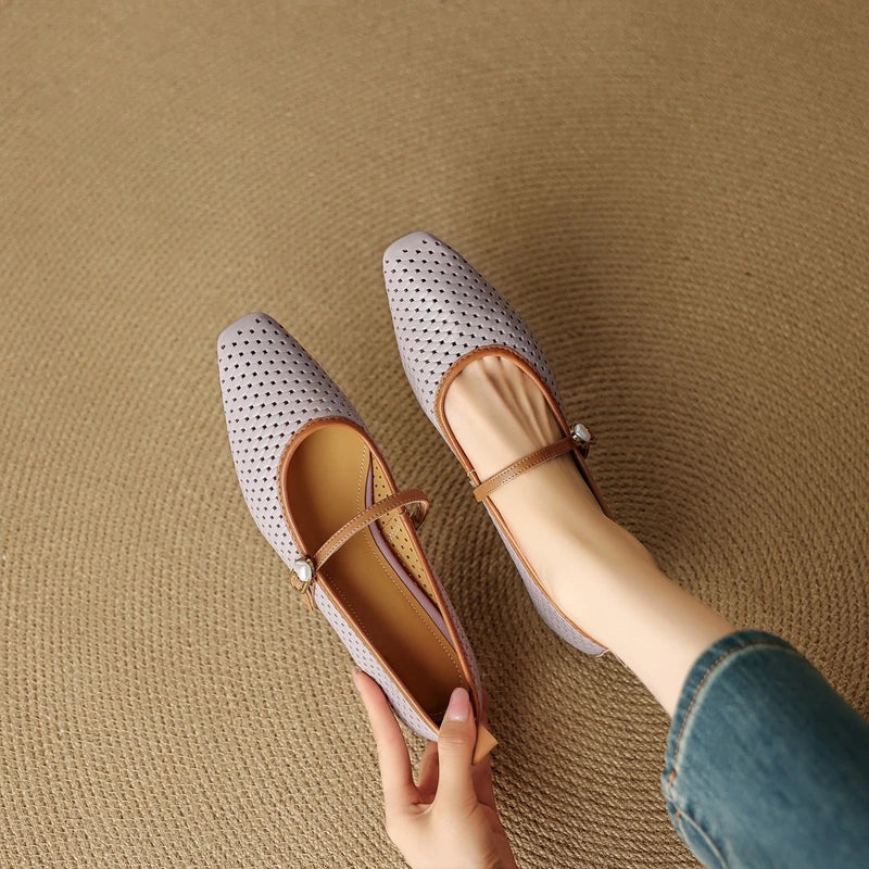 RAIKA GENUINE LEATHER MARY JANES
