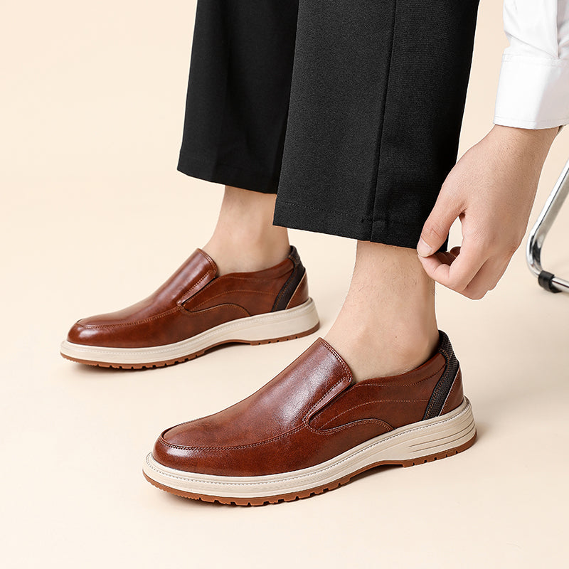 Zapatos sin cordones de cuero pulido Daren