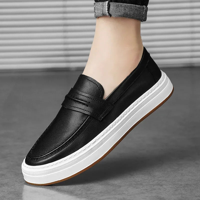 Mocasines Moico de cuero genuino