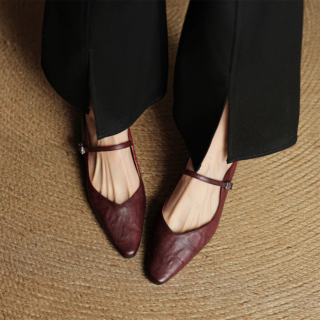 EVELIS GENUINE LEATHER MULES