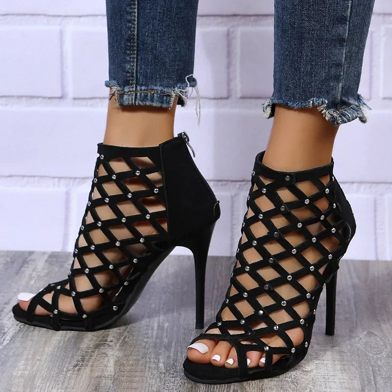JADA LAMORE STUDDED HEELS