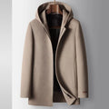 Cappotto con cappuccio 100% lana