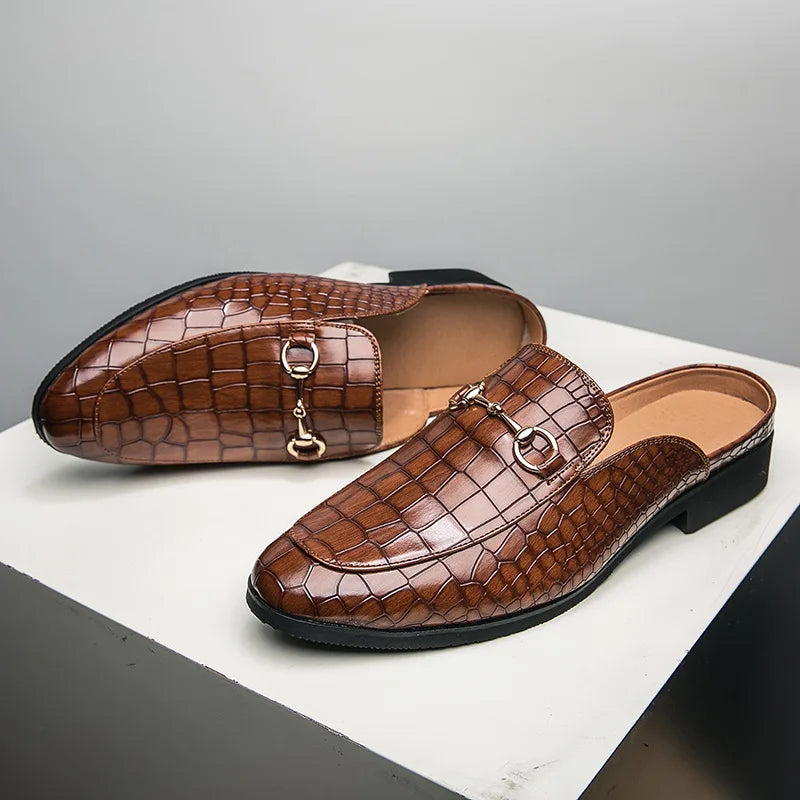 Mules Elbert em pele genuína