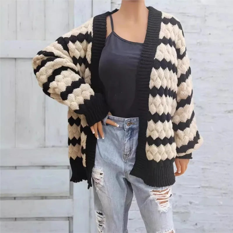 BERENICE STRIPED CARDIGAN