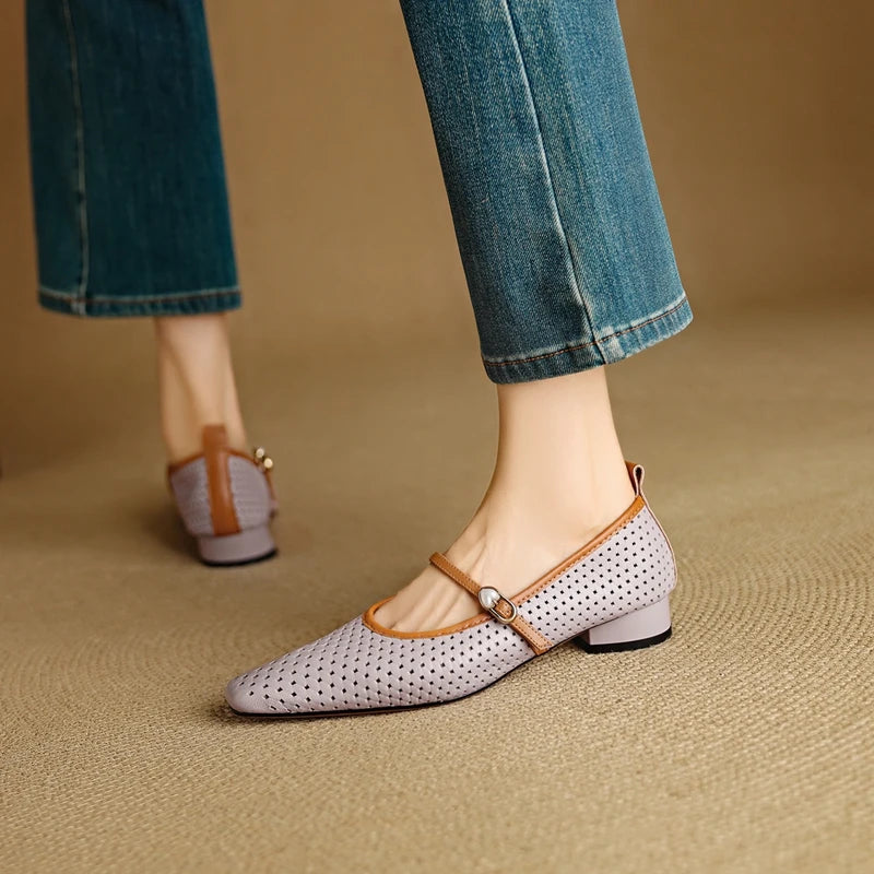 RAIKA GENUINE LEATHER MARY JANES