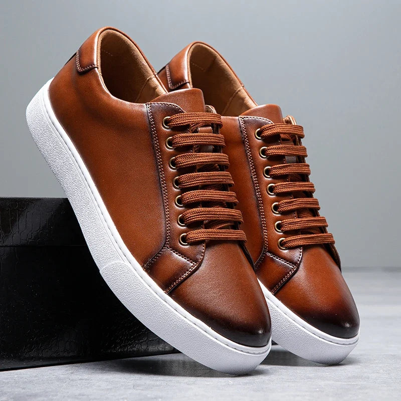 Maver sneakers i ægte læder