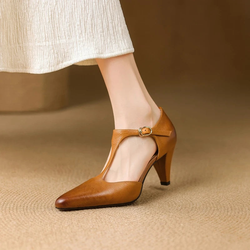 TRIANA GENUINE LEATHER HEELS