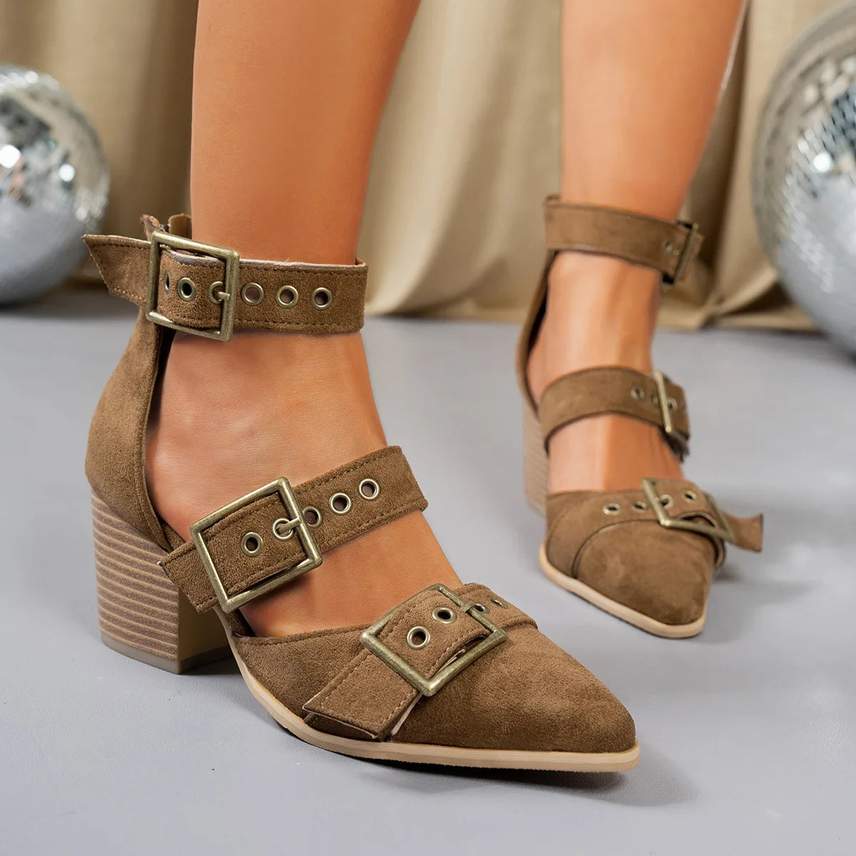 RAVYN RAE SUEDE HEELS