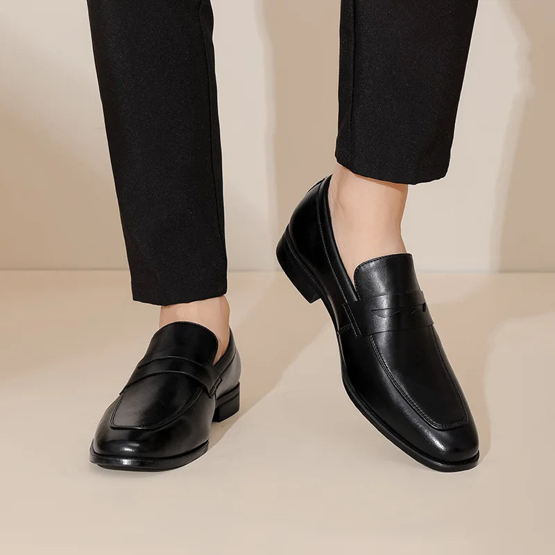 Malric loafers i läder