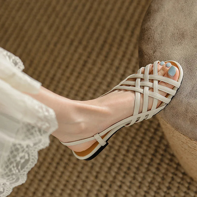 ELARA WOVEN BOHO SANDALS