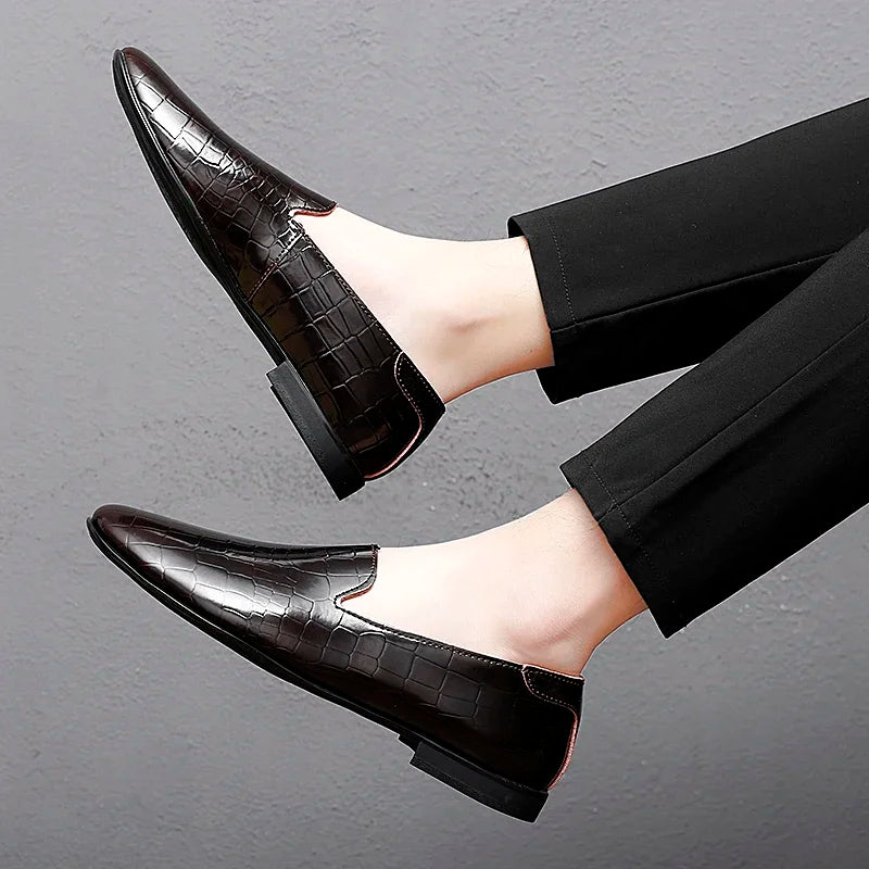 Stalwart Loafers i Äkta Läder