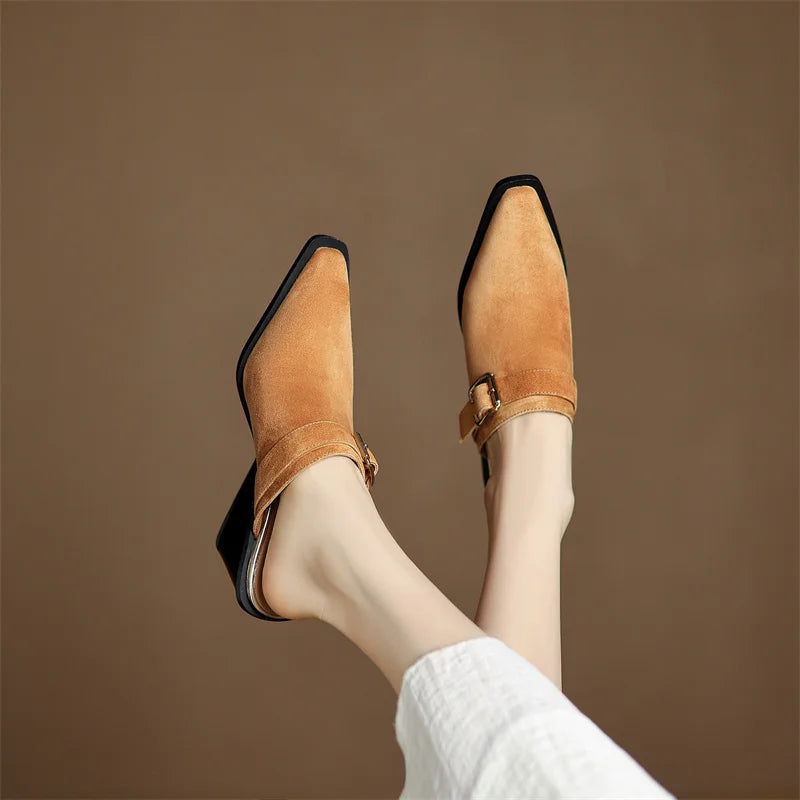 ELMER SUEDE MULES