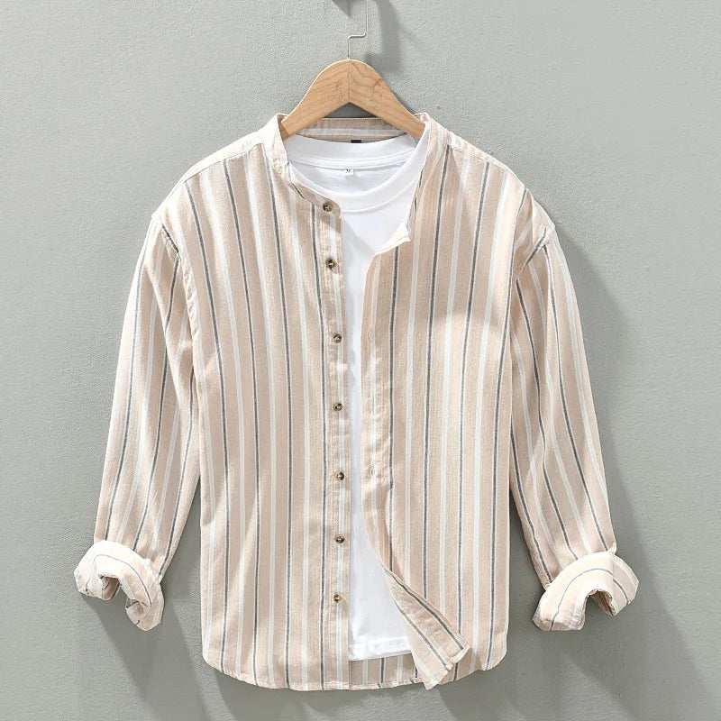 Chemise Alfonso en coton et lin