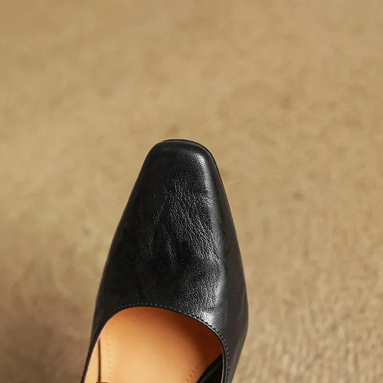 Tacones de cuero genuino Auria