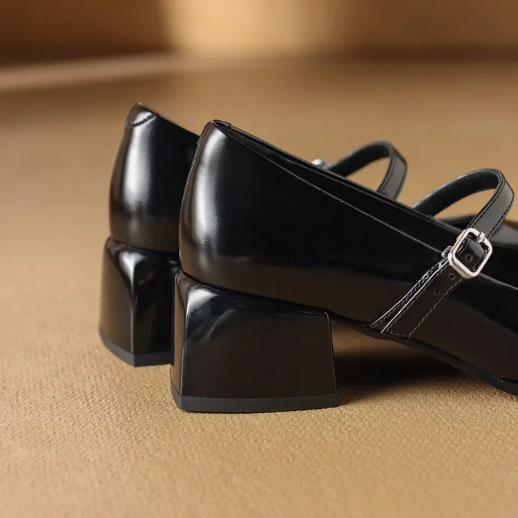 Tacones Allure de cuero genuino