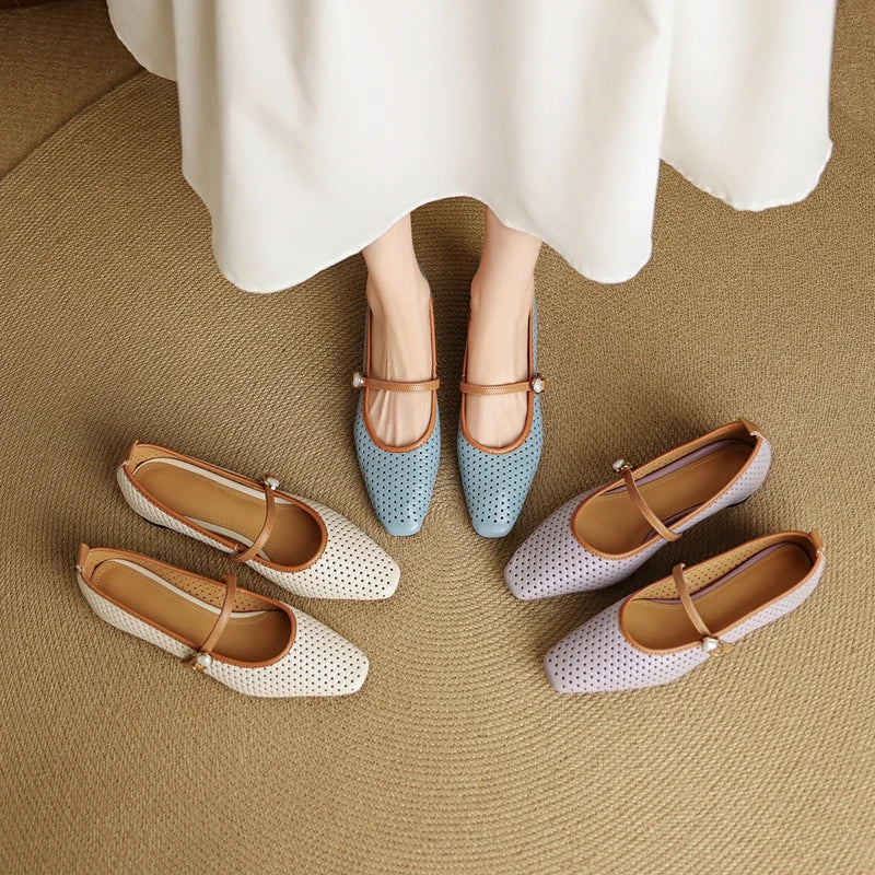 RAIKA GENUINE LEATHER MARY JANES