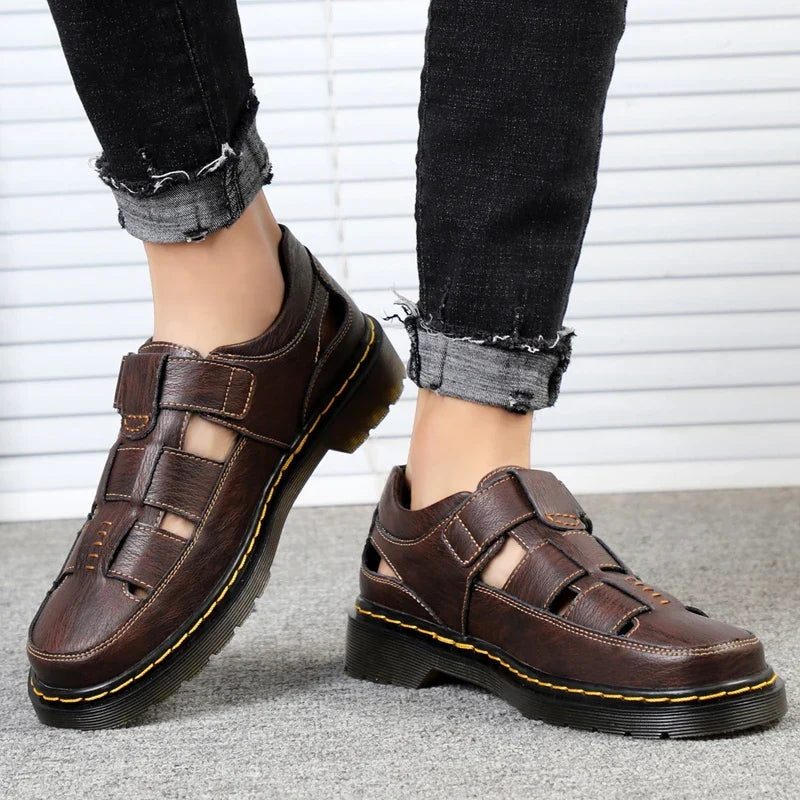 Sandalias Travi de cuero genuino