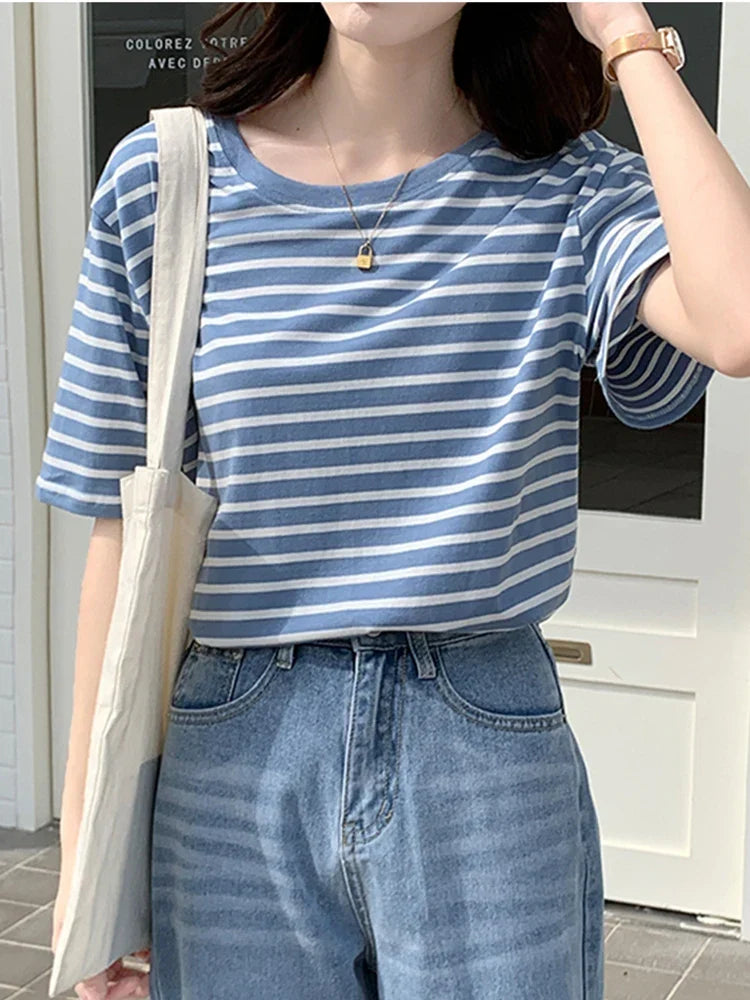 Camicia in cotone a righe Joslyn