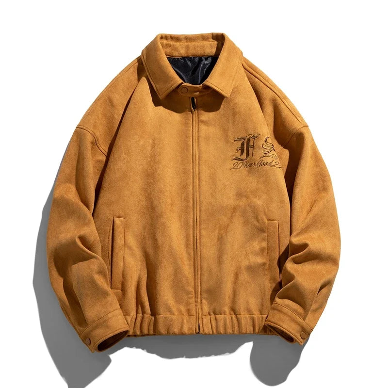 Blouson aviateur en daim