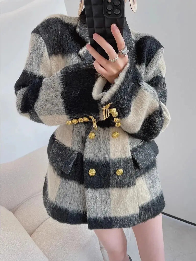 VIVIENNE CHECK BLAZER