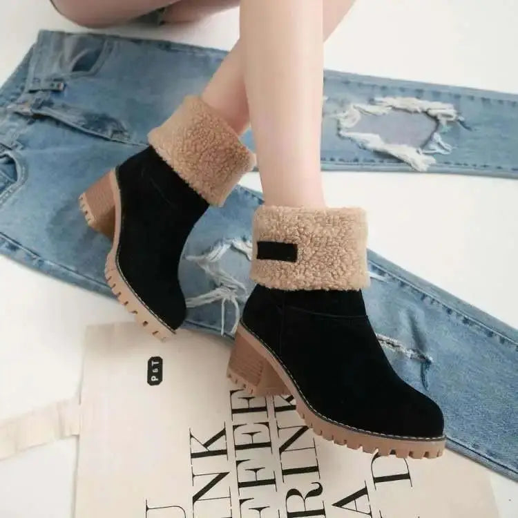 VENZO FLEECE ANKLE BOOTS