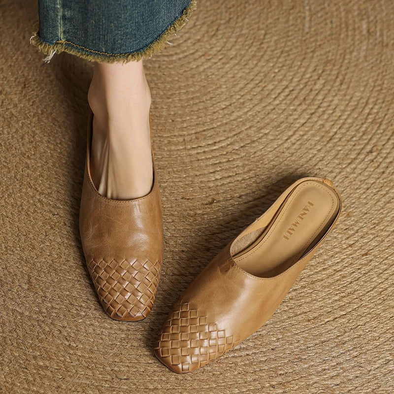 LIORA GENUINE LEATHER MULES