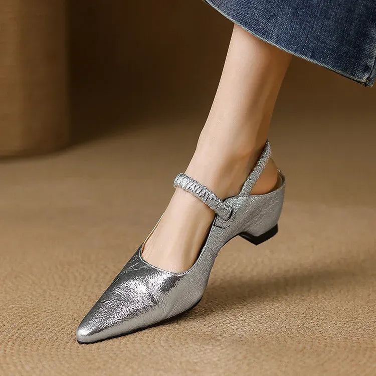 Aurelie flettet slingback