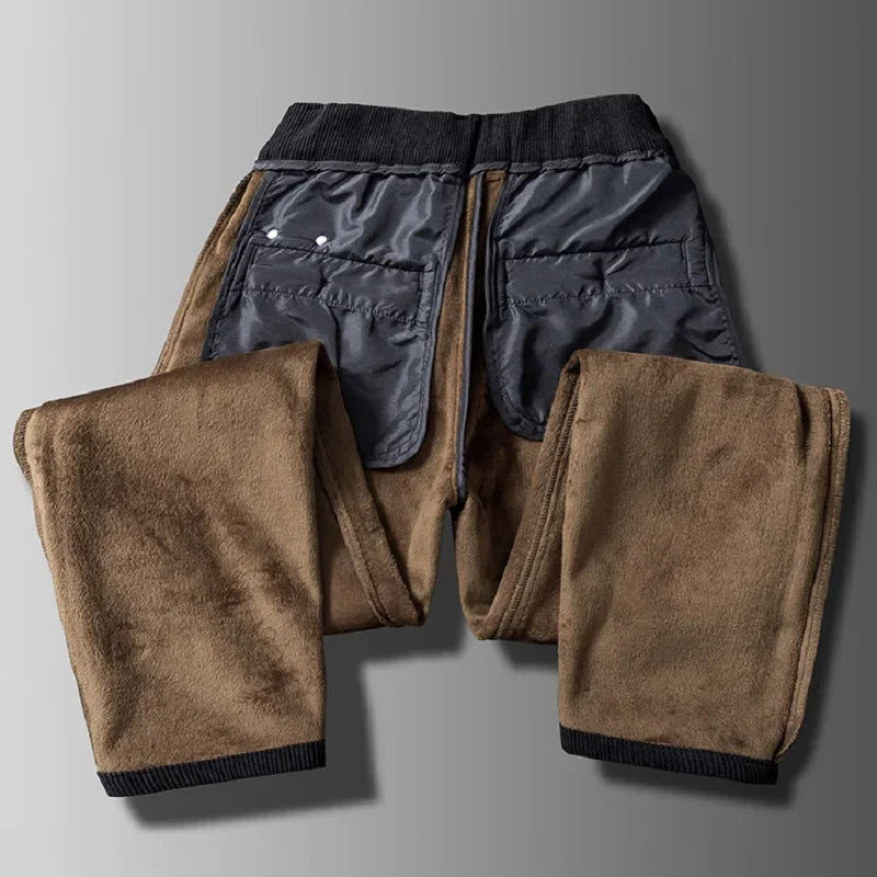 Pantaloni in velluto a coste foderati