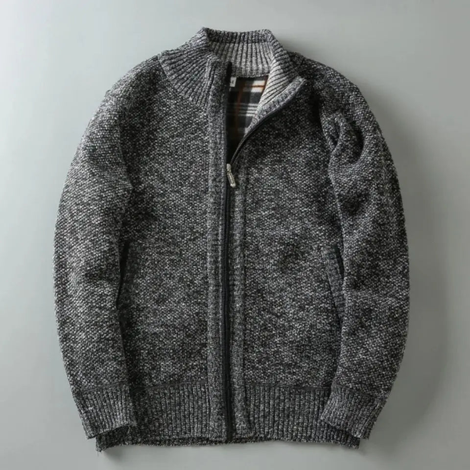 Weston stickad alpackjacka