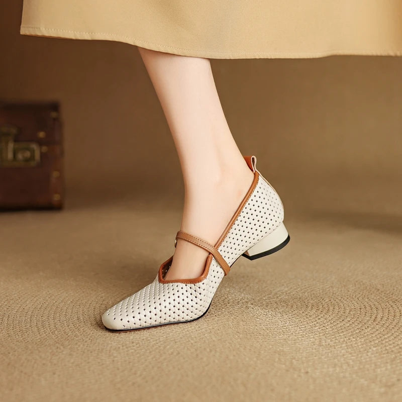 RAIKA GENUINE LEATHER MARY JANES