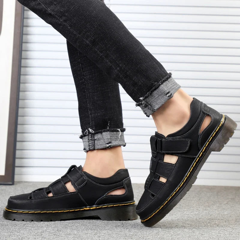 Sandalias Travi de cuero genuino