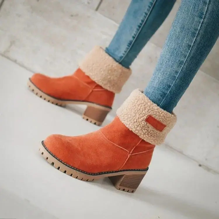 VENZO FLEECE ANKLE BOOTS