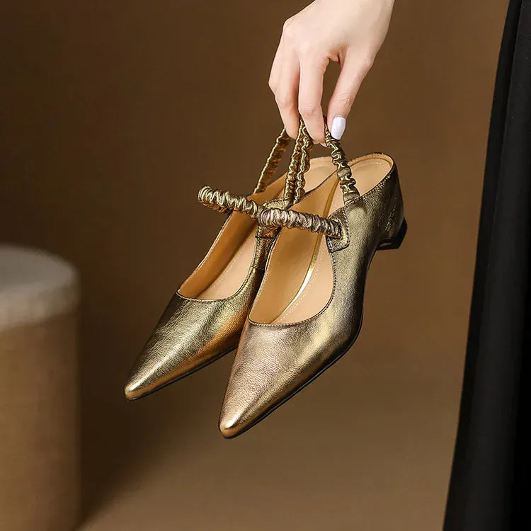 Aurelie flettet slingback