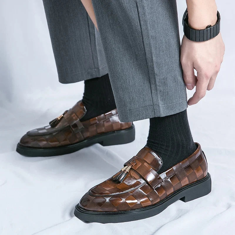 Lorenzo loafers i äkta läder